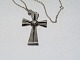 Sterling silverLarge cross with necklace