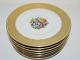 Gold Basket with flowers
Small bread plate 15 cm.
