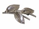 N.E. From Sterling silverBrooch with leaves from 1950-1960