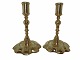 Pair brass candle light holders from 1780-1810