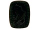 Helge Christoffersen art potteryDark green wall relief with lady