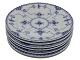 Blue Fluted Half LaceExtra flat lunch plate 22.7 cm. #578