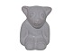 Hjorth keramik miniature figurHvid bjørneunge