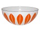 LotusLarge orange enamel bowl 20 cm.