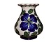 Aluminia Vase with blue clematis
