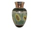 Art Nouveau glas vase i flot kvalitet med ukendt signatur fra ca. 1900