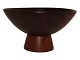 Swedish rose wood bowl on stand from 1950-1960