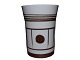 Bing & Grondahl Art porcelainVase with brown decoration from the 1970'es