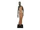 Jens Peter KellermannTall bronze and wood sculpture of lady