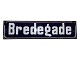 Dark blue enamel sign "Bredegade"