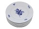 Blå Blomst KantetSalat / silde tallerken 19,5 cm. #8514