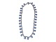 Volmer Bahner & Co sterling sølvHalskæde med blå emalje