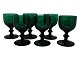 HolmegaardLille mørkegrønt hvidvinsglas fra ca. 1900-1930