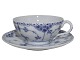 Blue Fluted Half Lace
Small flat demitasse cup #527