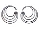 Georg Jensen sterling silver
Pair of large Alliance ear hoops