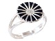 Hertz Silver
Black Daisy ring - Size 50