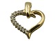 Bent Eriksson 14 Carat gold
Small heart pendant with diamonds