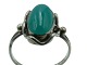 Hanne Kaufmann  sterling silver
Ring with a green stone - Size 53