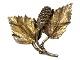 Flora Danica brooch - Gilded sterling silver