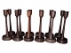 Laurids Lønborg
Rare set of 12 wenge wood candlelight holders 
from the 1970'es