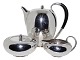 Georg Jensen silver
Modern coffeepot, creamer and sugar bowl by Johan 
Rohde