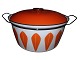 Ekstra stor orange Lotus Gryde 32 cm.