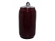 Royal Copenhagen art pottery by artist Jais NielsenVase with oxblood glaze and a silver lid