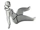 Hanne Kaufmann silverModernist brooch of a female figure from 1958-1970