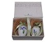 Royal CopenhagenBox of two Easter eggs with Blue Iris and Blue Pearl Hyacinth