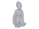 Hvid Royal Copenhagen figurAmager dreng med blomsterranke